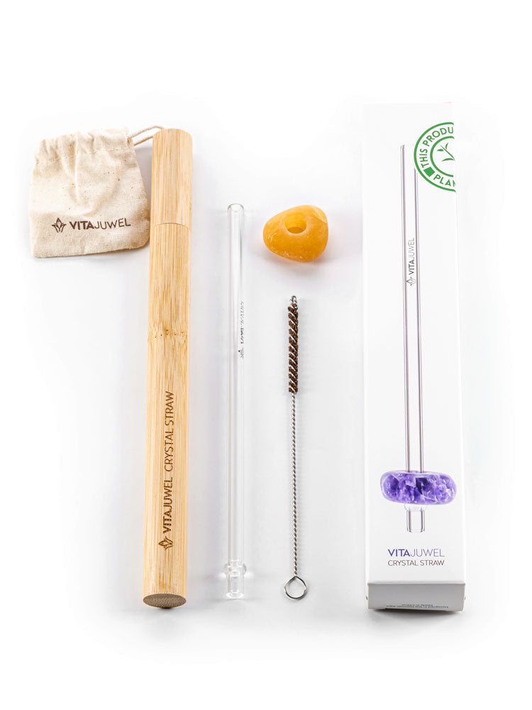 CRYSTAL STRAW | ORANGE CALCITE